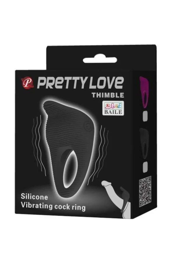 Vibratorring Schwarz von Pretty Love Male kaufen - Fesselliebe