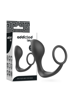 Analplug mit Schwarzem Silikonring von Addicted Toys kaufen | Fesselliebe