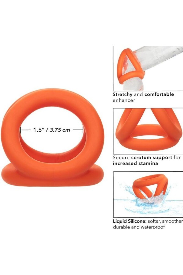 Alpha Tri-Ring Orange von Calexotics kaufen | Fesselliebe