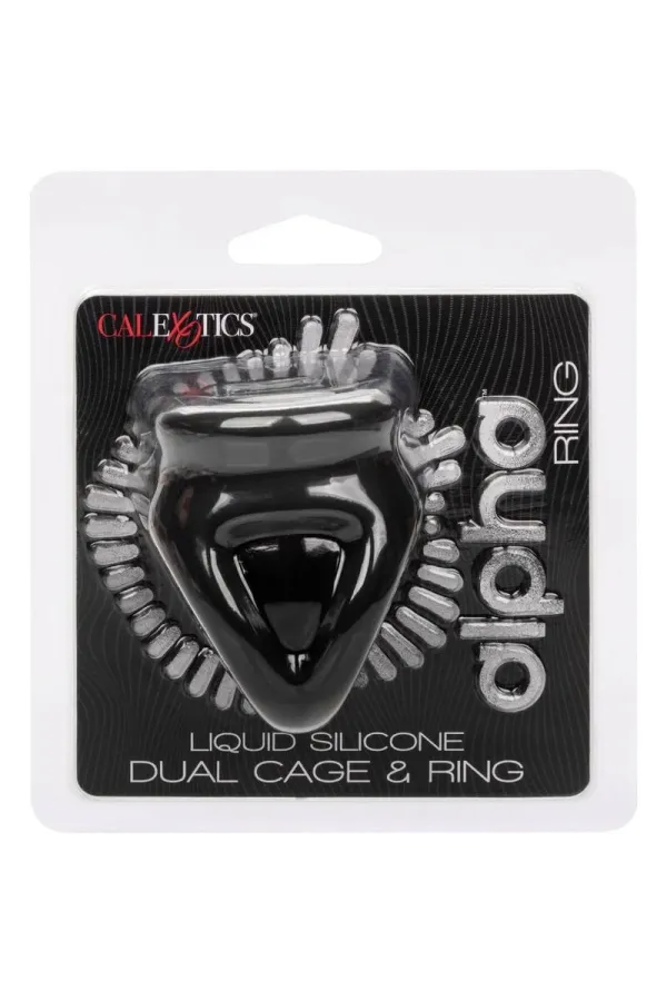 CALIFORNIA EXOTICS - ALPHA DUAL CAGE RING SCHWARZ kaufen - Fesselliebe