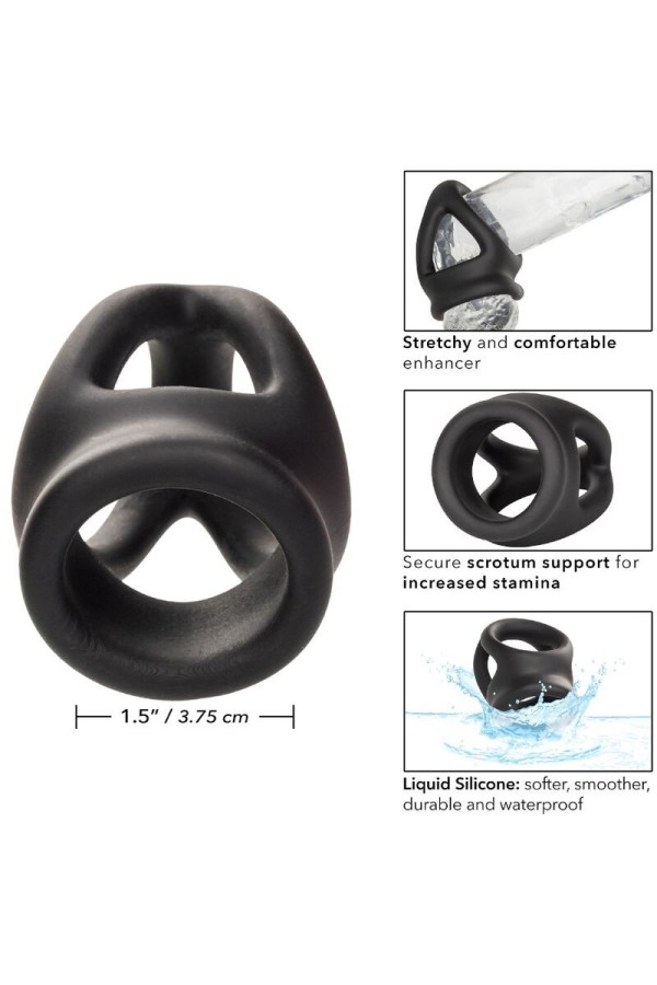Alpha Dual Cage Ring Schwarz von Calexotics kaufen | Fesselliebe