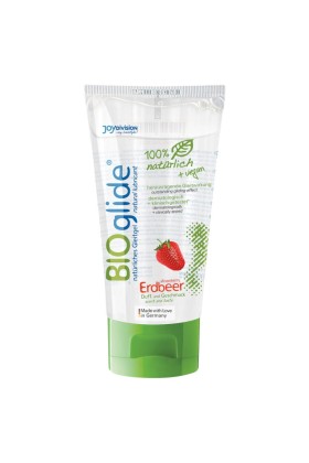 Erdbeer-Schmiermittel 80 ml von Joydivision Bioglide kaufen | Fesselliebe