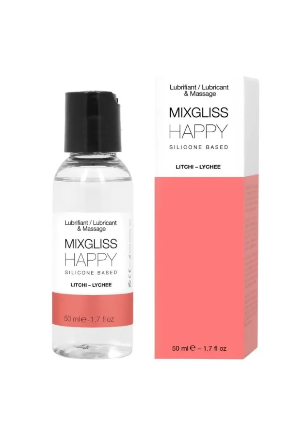 Mixglis Happy Silikon-Gleitmittel Litchi 50 ml von Mixgliss kaufen - Fesselliebe