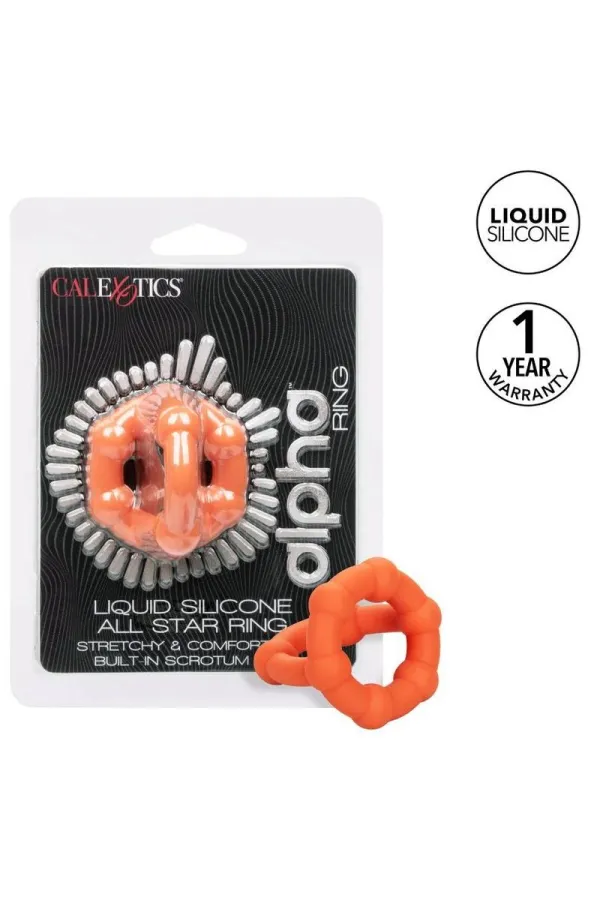 Alpha All-Star-Ring Orange von California Exotics kaufen - Fesselliebe