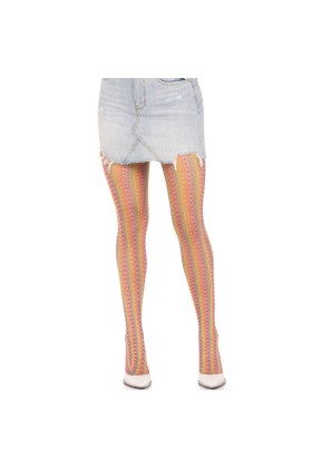 Mehrfarbige Häkelstrümpfe von Leg Avenue Hosiery kaufen | Fesselliebe