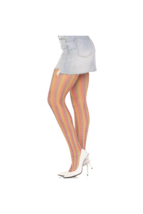 Mehrfarbige Häkelstrümpfe von Leg Avenue Hosiery kaufen | Fesselliebe