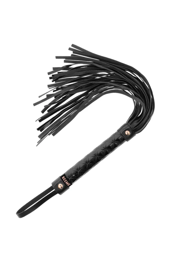 Begme Schwarz Edition Veganer Kunstleder Flogger von Begme Black Edition kaufen - Fesselliebe