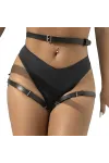 Leder Taille und Bein Harness Schwarz One Size (S-L) von Subblime Fetish