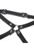 LEDER TAILLE UND BEIN HARNESS SCHWARZ ONE SIZE VON SUBBLIME