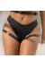 LEDER TAILLE UND BEIN HARNESS SCHWARZ ONE SIZE VON SUBBLIME