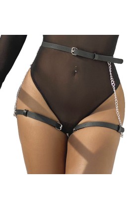 Ledergürtel Harness Schwarz One Size (S-L) von Subblime Fetish kaufen | Fesselliebe