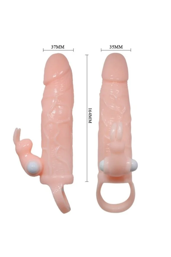 Brave Man Penishülle mit Rabbit Vibrator 16.5 Cm Natürlich von Baile For Him kaufen - Fesselliebe