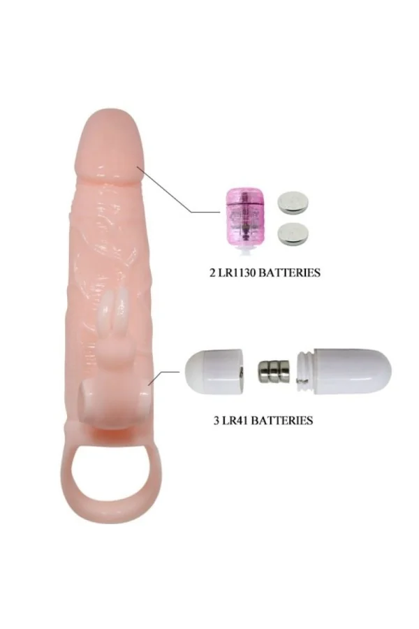 Brave Man Penishülle mit Rabbit Vibrator 16.5 Cm Natürlich von Baile For Him kaufen - Fesselliebe