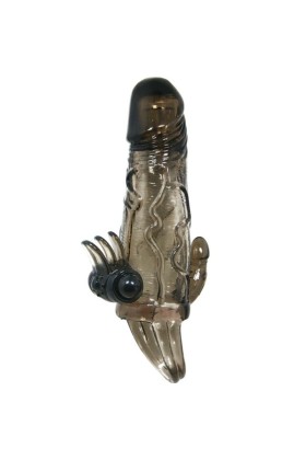 Brave Man Penishülle mit Klitoris und Analstimulation Doppelte Kugel Schwarz 16.5 cm von Baile For Him kaufen | Fesselliebe
