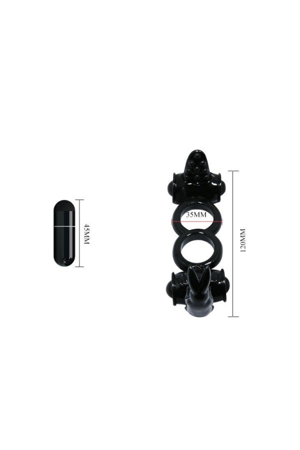 Sweet Ring Doppelring mit Doppelhasen von Baile For Him kaufen | Fesselliebe