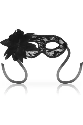 Masken Schwarze Spitzen- und Blumenmasken von Ohmama Masks