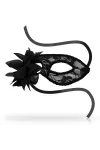 Ohmama Masks Spitzen-Augenmaske und Blume - Schwarz von Ohmama Masks kaufen - Fesselliebe