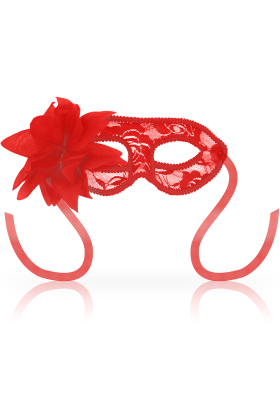 Masken Masken mit Spitze und Roten Blumen von Ohmama Masks kaufen | Fesselliebe
