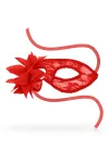 Ohmama Masks Spitzen-Augenmaske und Blume - Rot von Ohmama Masks kaufen - Fesselliebe