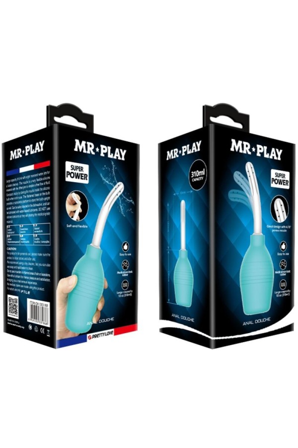Anal-Birne-Blaue Gummi-Dusche von Mr Play kaufen | Fesselliebe