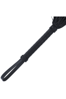 Schwarze Bondage-Peiste 42cm aus Leder von Darkness Sensations kaufen | Fesselliebe