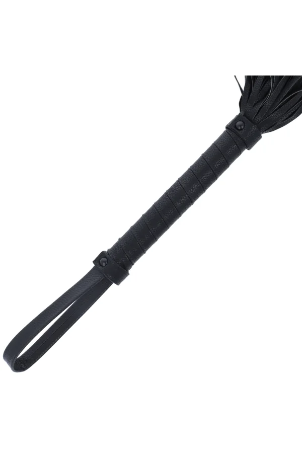 Schwarz Flogger 42cm Kunstleder von Darkness Sensations kaufen - Fesselliebe