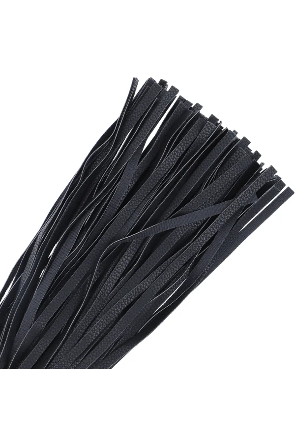 Schwarz Flogger 42cm Kunstleder von Darkness Sensations kaufen - Fesselliebe