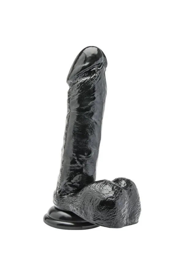 Dildo 18 cm mit Hoden schwarz von Get Real kaufen - Fesselliebe