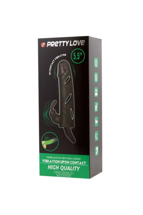 Silikonhülle mit Vibration 14 cm 2.0 von Pretty Love Male kaufen - Fesselliebe