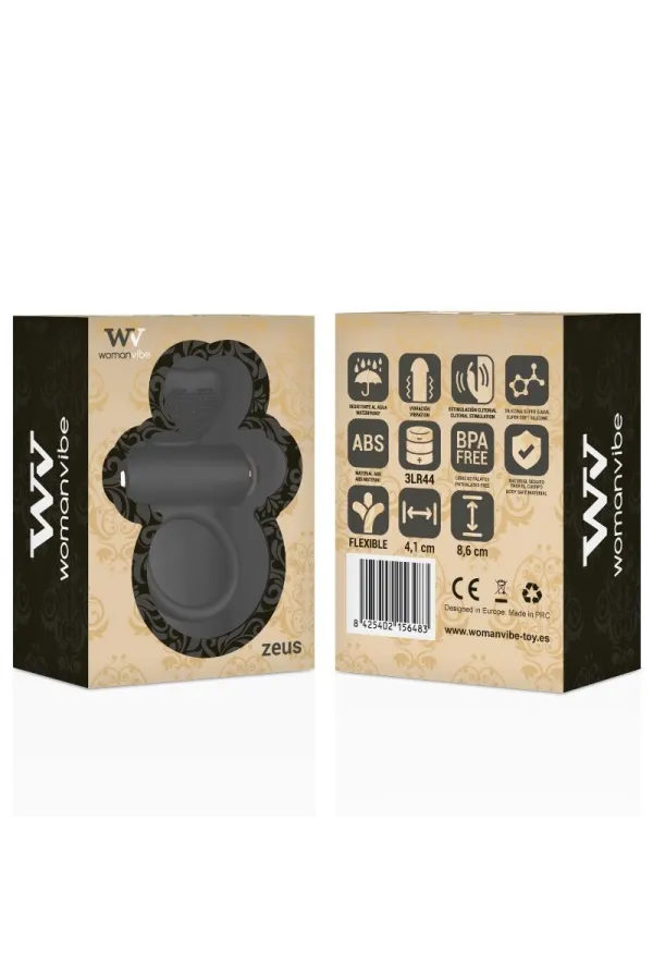 Zeus Silikon Vibrator Ring von Womanvibe kaufen - Fesselliebe