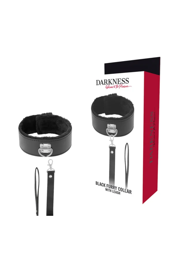 Halsband mit Leine Titanium von Darkness Bondage kaufen - Fesselliebe