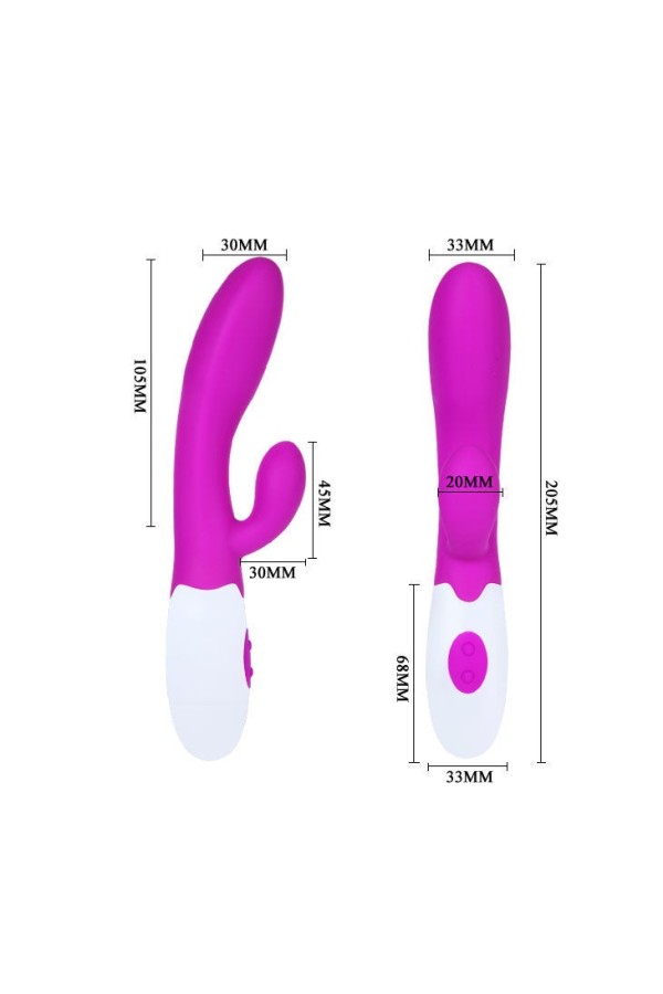 Flirtation Alvis Vibrator mit Klitoris-Stimulator von Pretty Love Flirtation kaufen | Fesselliebe