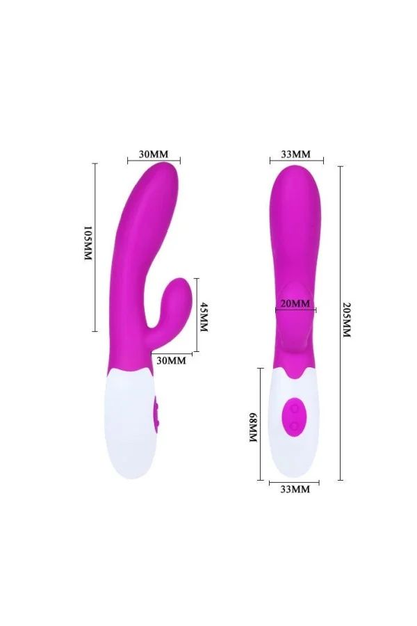 Flirtation Alvis Vibrator mit Klitoris-Stimulator von Pretty Love Flirtation kaufen - Fesselliebe