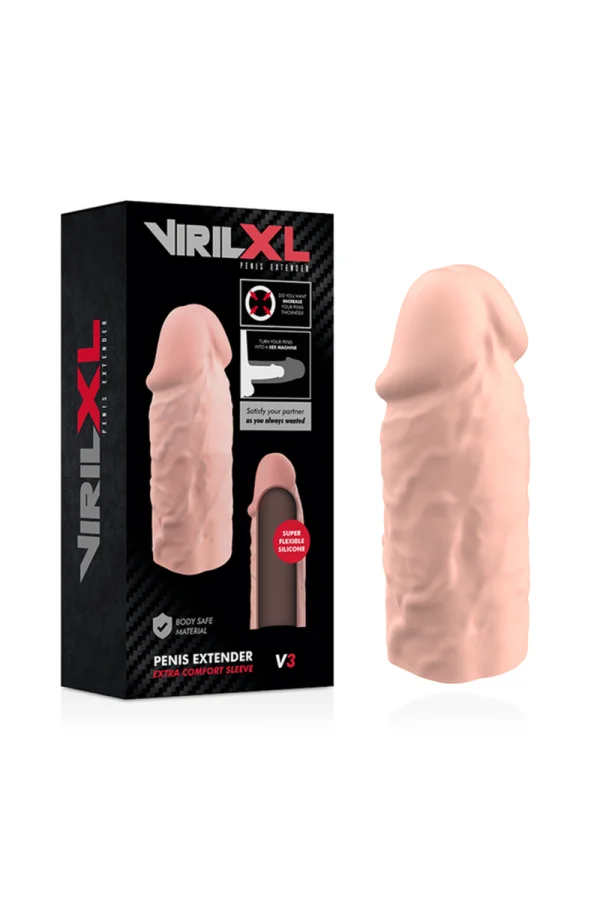 Penis Verlängerung Extra Komfort Hülle V3 Hautfarben von Virilxl kaufen - Fesselliebe