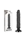 Realistischer Vibrator 2-1 Schwarz 20cm von Basecock kaufen - Fesselliebe