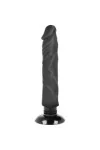 Realistischer Vibrator 2-1 Schwarz 20cm von Basecock kaufen - Fesselliebe