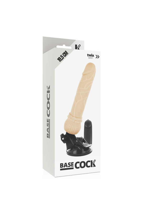 Realistischer Vibrator mit Fernbedienung Natürlicher 19.5 cm -O- 4 cm von Basecock kaufen | Fesselliebe