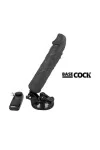 Realistischer Vibrator Fernsteuerbar Schwarz 20cm von Basecock kaufen - Fesselliebe