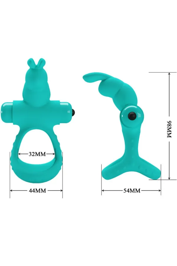 Figgy Green Rabbit Vibratorring von Pretty Love Male kaufen - Fesselliebe