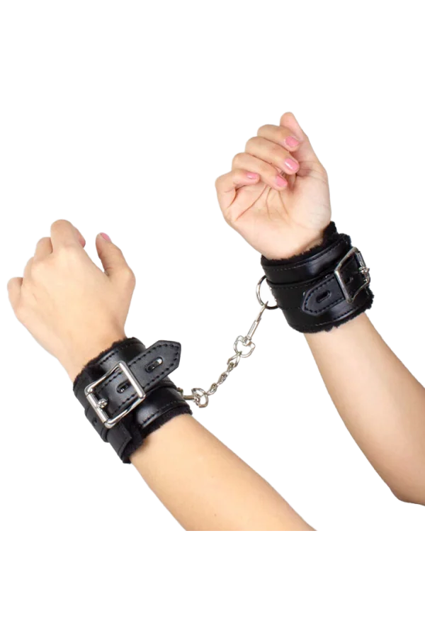 Secretlay Schwarze Bondage-Handschellen - Bdsm-Kollektion von Secretplay 100% Fetish kaufen - Fesselliebe