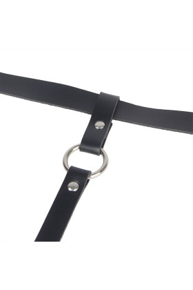 Lederketten-Beinharness Schwarz One Size (S-L) von Subblime Fetish kaufen | Fesselliebe
