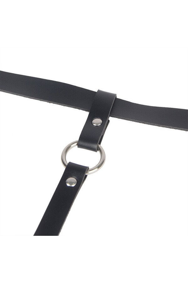 Lederketten-Beinharness Schwarz One Size (S-L) von Subblime Fetish kaufen | Fesselliebe