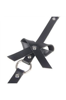 Lederketten-Beinharness Schwarz One Size (S-L) von Subblime Fetish kaufen | Fesselliebe