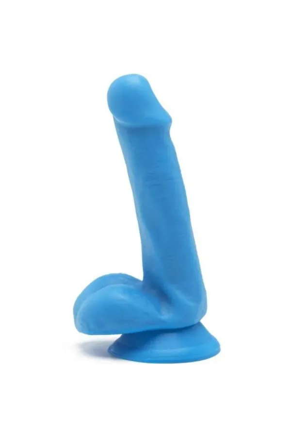 Happy Dicks Dildo 12 cm mit Hoden blau von Get Real kaufen - Fesselliebe