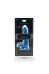 Happy Dicks Dildo 12 cm mit Hoden blau von Get Real kaufen - Fesselliebe