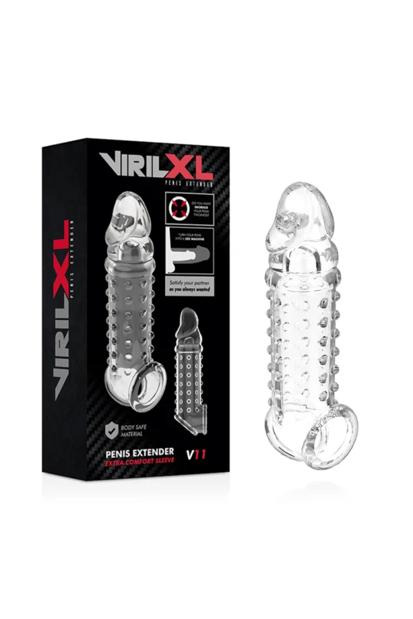 Penis Verlängerung Extra Komfort Hülle V11 Transparent von Virilxl kaufen - Fesselliebe