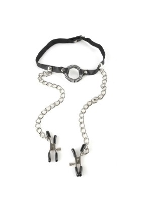 Serie - Gag mit Nippelklemmen von Fetish Fantasy Series kaufen | Fesselliebe