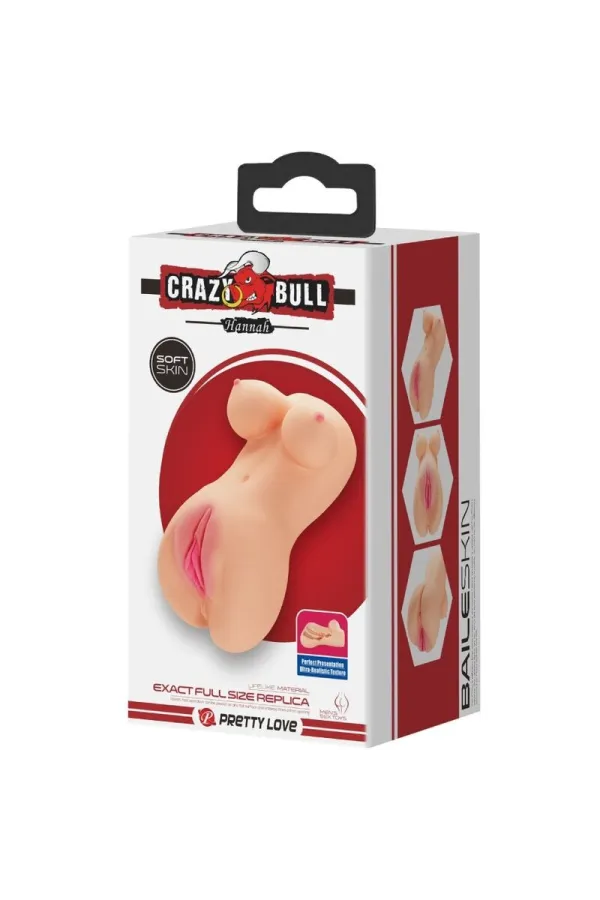 CRAZY BULL - REALISTISCHER VAGINA- UND ANUS-VIBRATOR HANNAH kaufen - Fesselliebe