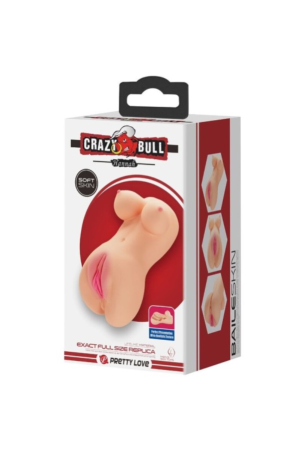 Realistischer Vagina- und Anus-Vibrator Hannah von Crazy Bull kaufen | Fesselliebe