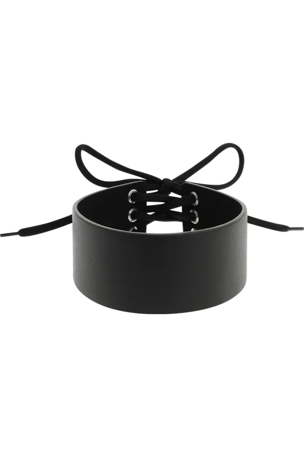 Handgefertigtes Halsband Vegan Kunstleder von Coquette Accessories kaufen - Fesselliebe